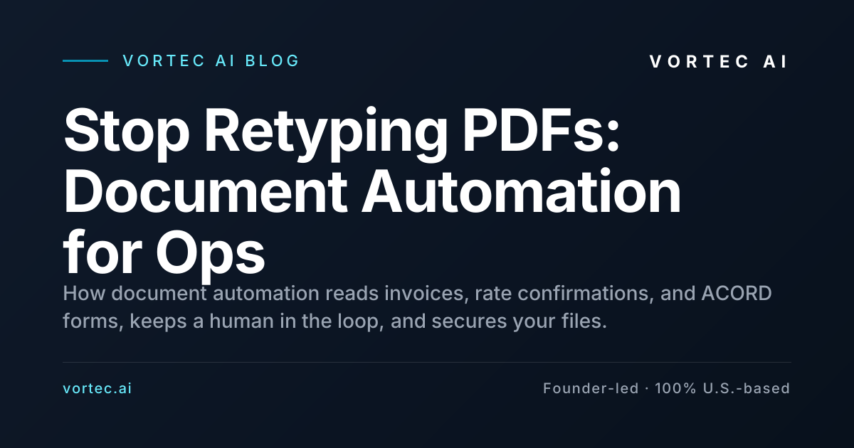 Stop Retyping PDFs: How Document Automation Actually Works for Ops Teams